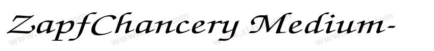 ZapfChancery Medium字体转换
